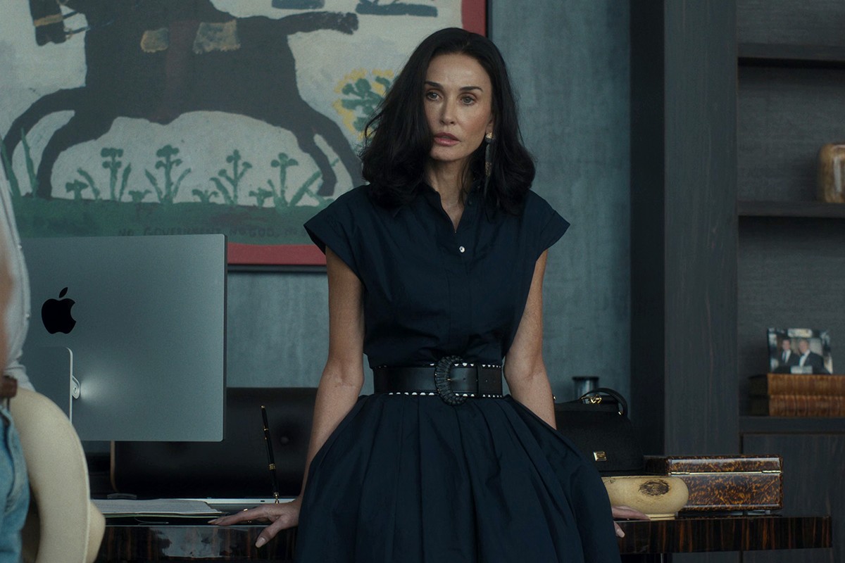 Cami Miller's Navy Dress and Gold Watch