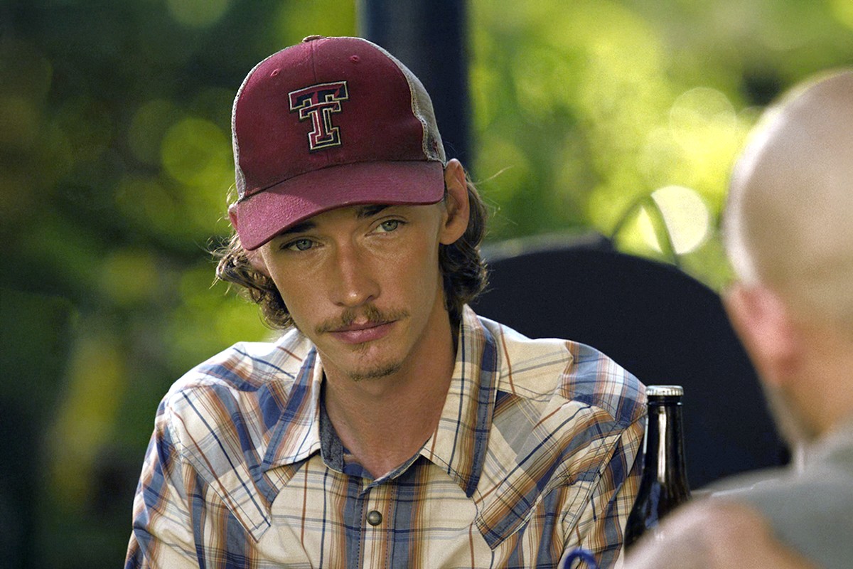 Landman Season 2 Cooper Norris White Blue Yellow Plaid Shirt